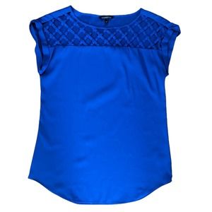 Express Lattice Front Blouse